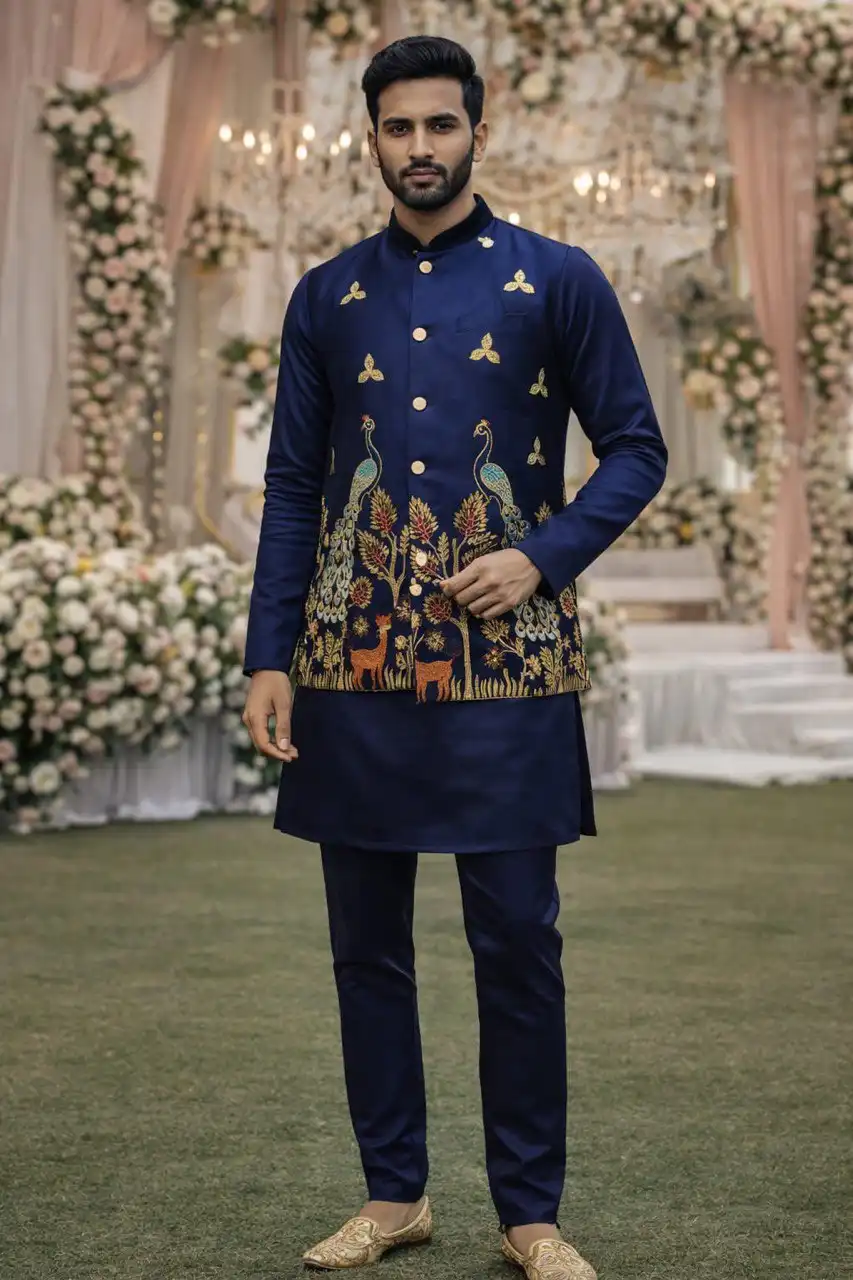 Shyam Vol 62 Traditional Men’s Kurta Koti Set