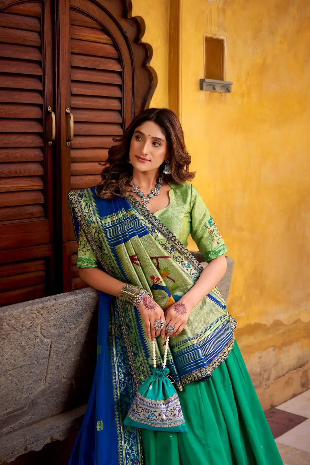 WMN 2030A Paithani Lehenga Choli For Women Wholesale 7 Latest WMN 2030A Paithani Lehenga Choli For Women Wholesale 2026