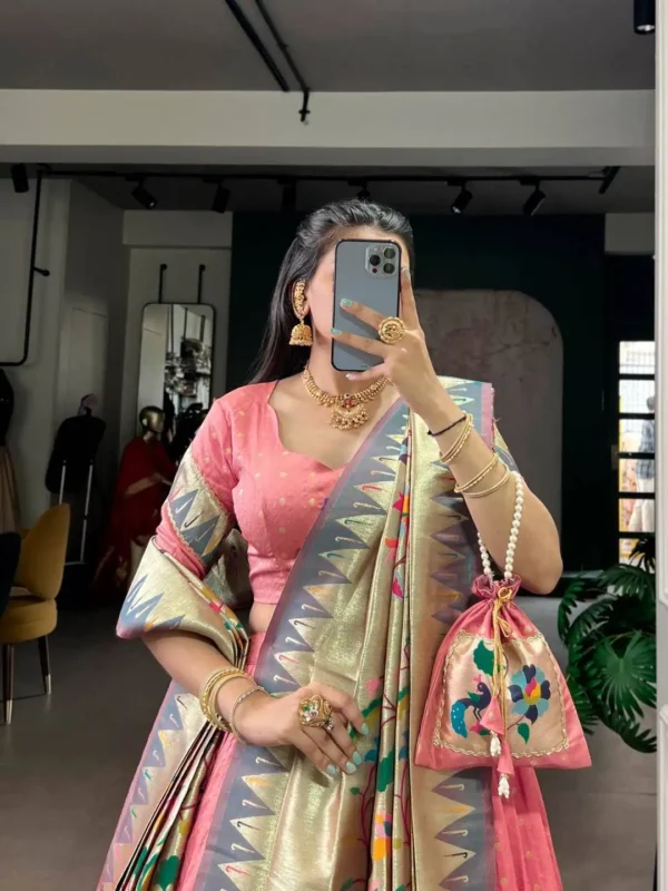 Buy WMN 2031 Silk Paithani Lehenga Choli with Zari Weaving And Lace Border Wholesale Surat Wholesale 2026 8 Buy WMN 2031 Silk Paithani Lehenga Choli with Zari Weaving And Lace Border Wholesale Surat Wholesale 2026