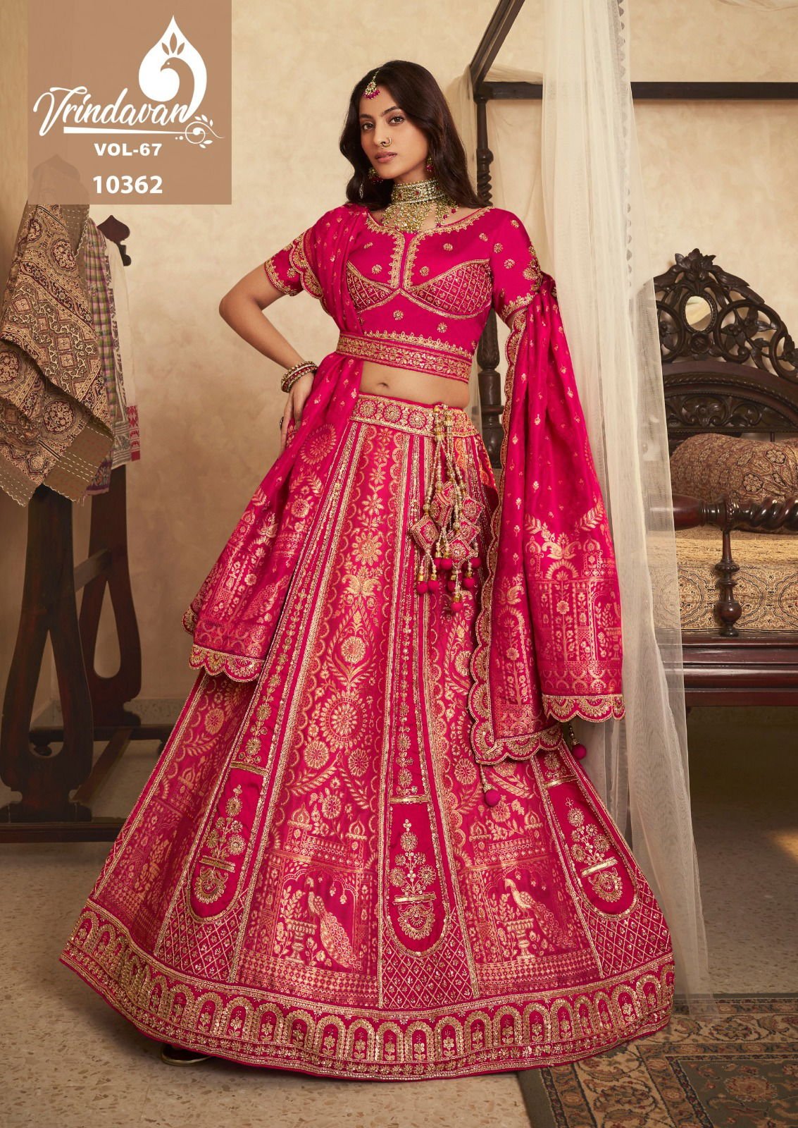 Royal Vrindavan Vol 67 Banarasi Silk With Embroidery Lehenga Choli Collection Wholesale 6 Beautiful Royal Vrindavan Vol 67 Banarasi Silk With Embroidery Lehenga Choli Collection Wholesale 2026