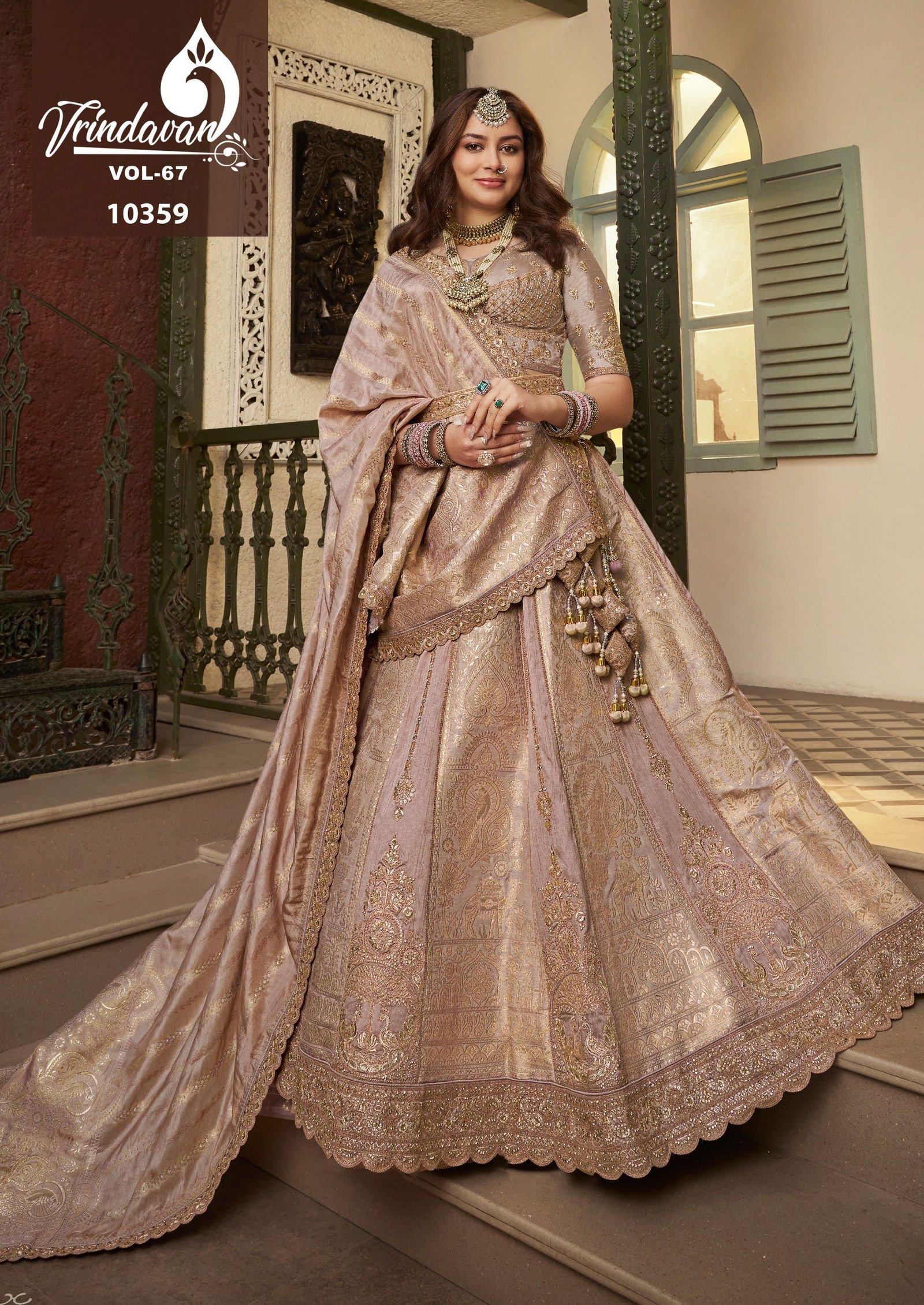 Royal Vrindavan Vol 67 Banarasi Silk With Embroidery Lehenga Choli Collection Wholesale 5 Beautiful Royal Vrindavan Vol 67 Banarasi Silk With Embroidery Lehenga Choli Collection Wholesale 2026