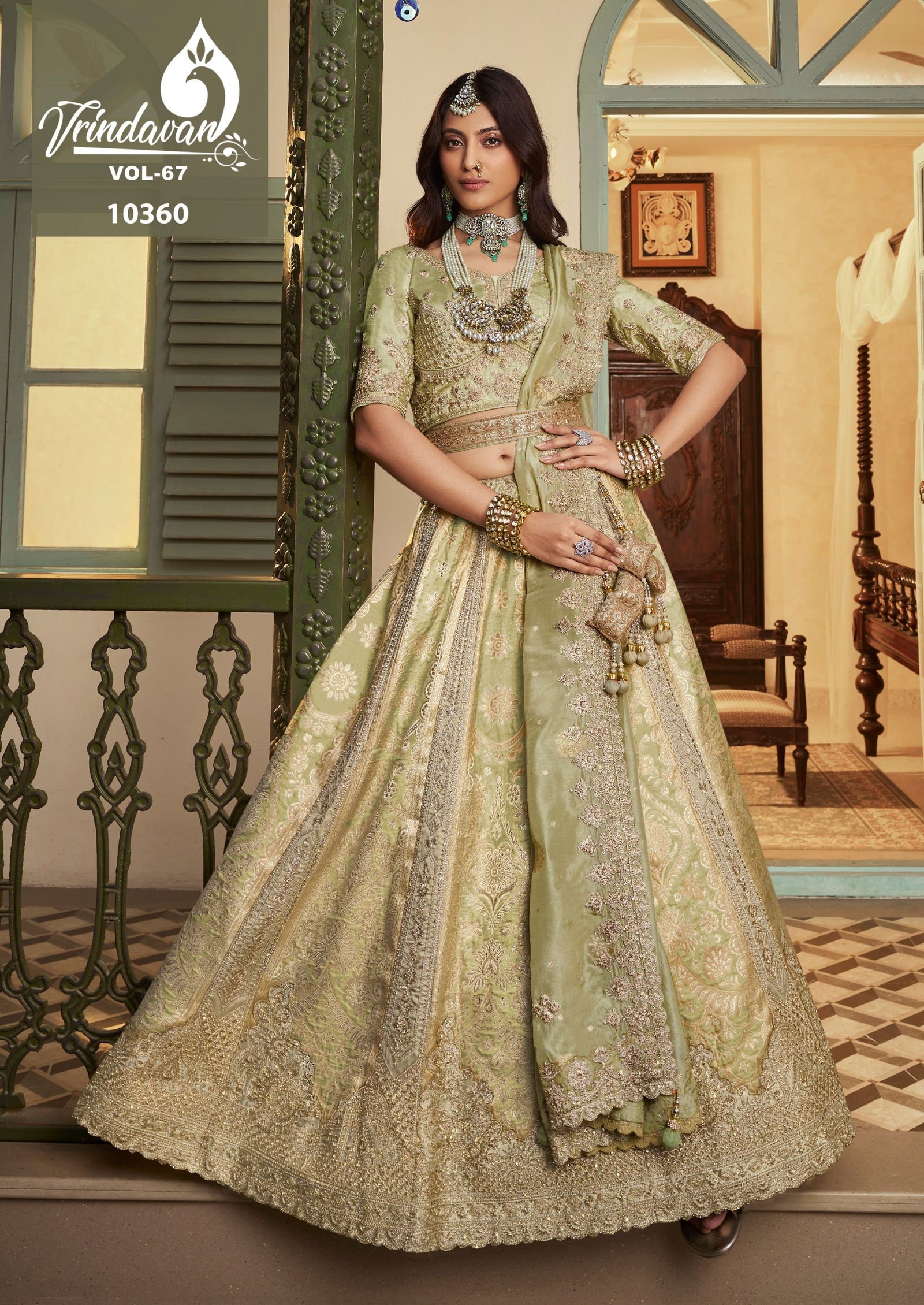 Royal Vrindavan Vol 67 Banarasi Silk With Embroidery Lehenga Choli Collection Wholesale 4 Beautiful Royal Vrindavan Vol 67 Banarasi Silk With Embroidery Lehenga Choli Collection Wholesale 2026