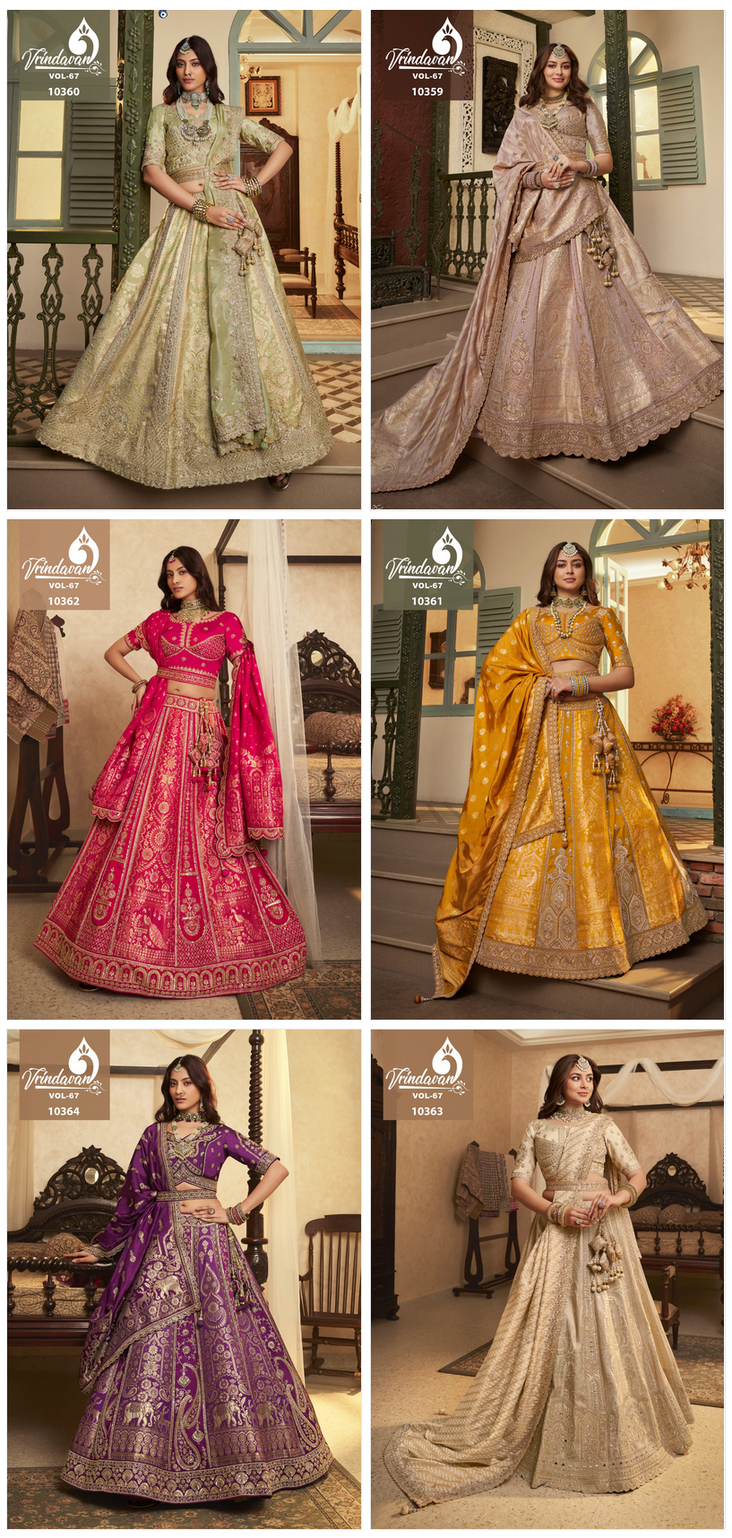 Royal Vrindavan Vol 67 Banarasi Silk With Embroidery Lehenga Choli Collection Wholesale 10 Beautiful Royal Vrindavan Vol 67 Banarasi Silk With Embroidery Lehenga Choli Collection Wholesale 2026