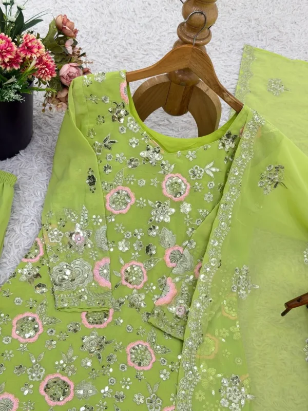 Stylish Sabina 1695 Faux Georgette Embroidery Readymade Dress Wholesale 2026