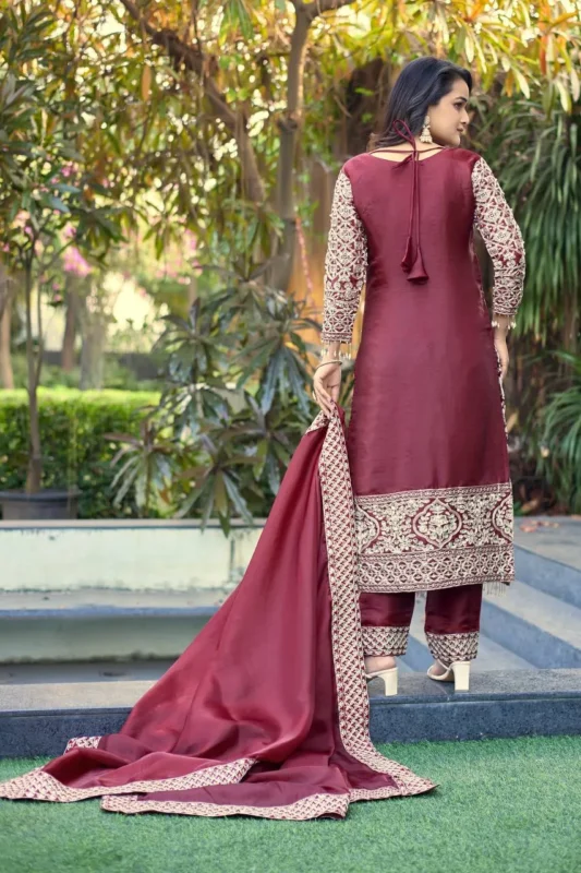 Beautiful Sabina 1698 Silk Sequence Embroidery Readymade Dress Wholesale 2026