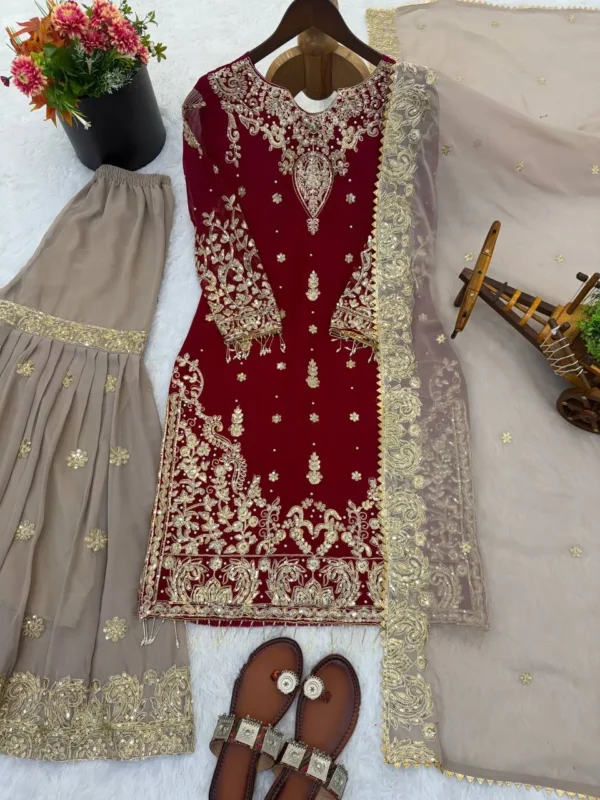 Beautiful Sabina 1699 Faux Georgette Eid Festival Readymade Dress Wholesale 2026