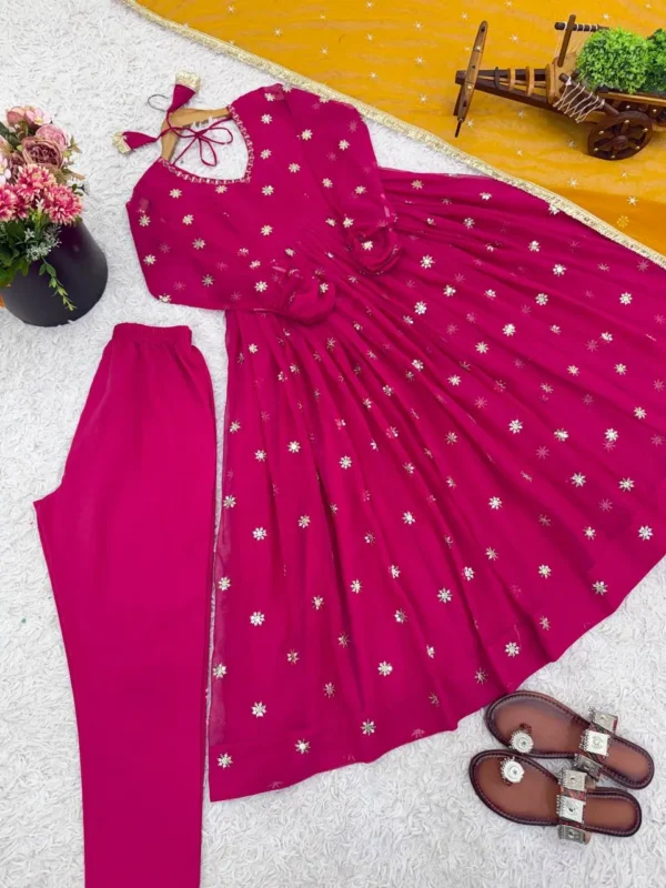 Latest Sabina 5313 Faux Georgette Embroidery Readymade Dress Wholesale 2026