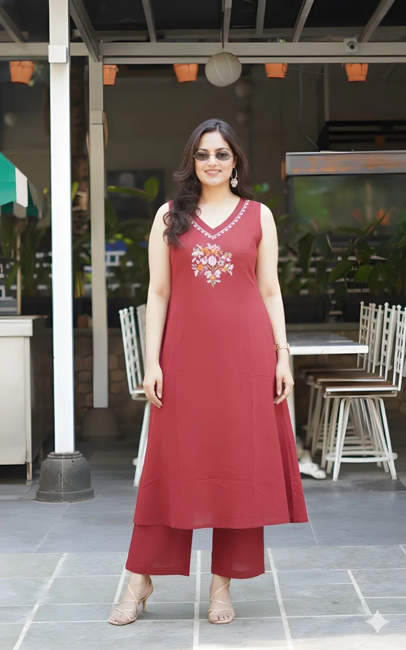 Shiv Vol 146 Soft Cotton Embroidery Co Ord Set