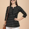 Shiv Vol 154 Black Cotton Blend Printed Short Top Western Wear Wholesale 2 Shiv Vol 154 Black Cotton Blend Printed Short Top Western Wear