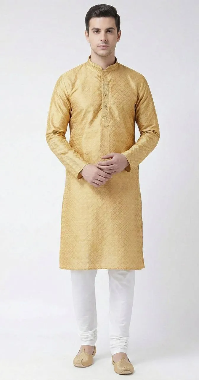 Shyam Vol 50 Heavy Jacquard Silk Kurta Pajama Men’s Wear