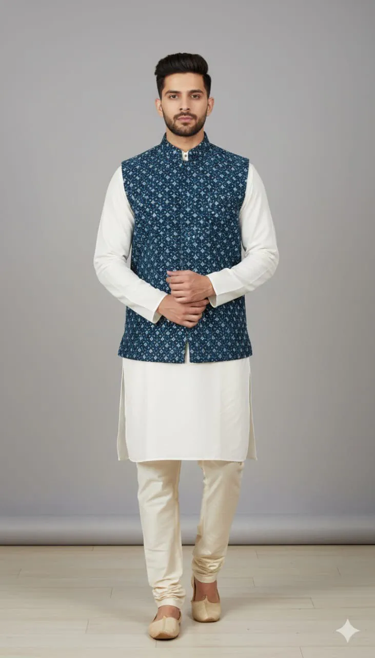 Shyam Vol 57 Silk Wedding Kurta Pajama Men’s Wear