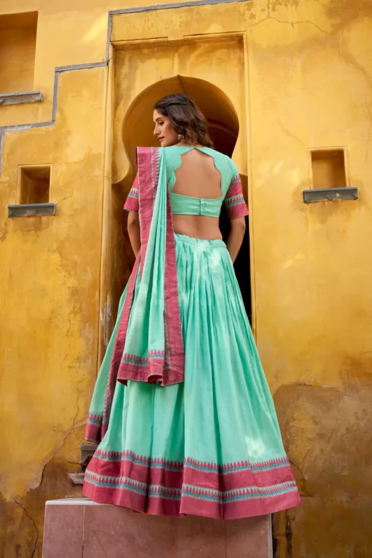 Launching WMN 1901 Pure Chanderi Thread Work Lehenga Choli Wholesale 2026 3 Launching WMN 1901 Pure Chanderi Thread Work Lehenga Choli Wholesale 2026