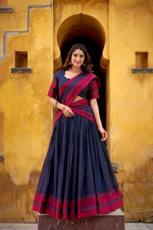 Launching WMN 1901 Pure Chanderi Thread Work Lehenga Choli Wholesale 2026 4 Launching WMN 1901 Pure Chanderi Thread Work Lehenga Choli Wholesale 2026
