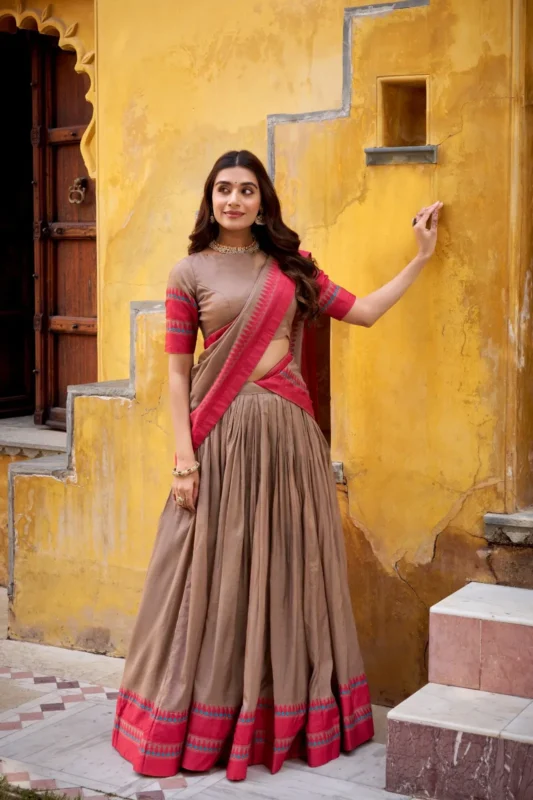 Launching WMN 1901 Pure Chanderi Thread Work Lehenga Choli Wholesale 2026 7 Launching WMN 1901 Pure Chanderi Thread Work Lehenga Choli Wholesale 2026