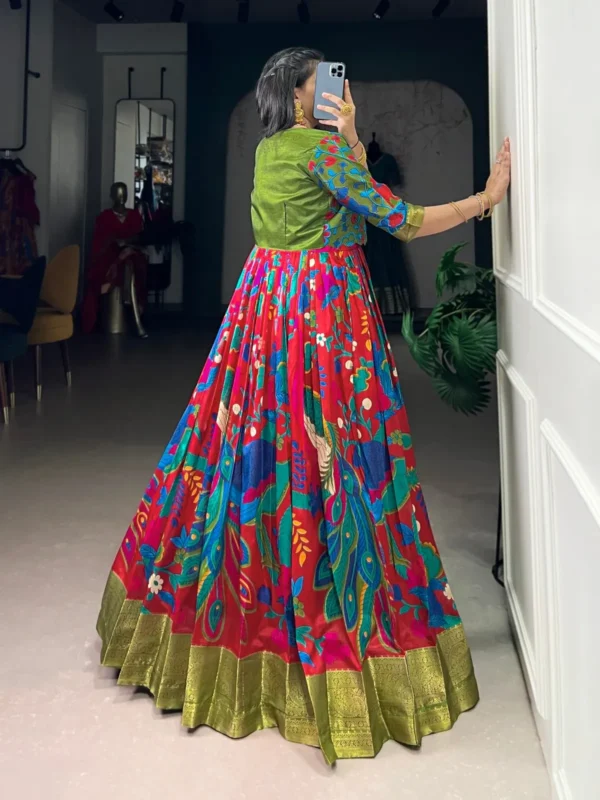 Stylish WMN 5035 Tasar Silk Kalamkari Printed Weaving Gown Wholesale 2026 6 Stylish WMN 5035 Tasar Silk Kalamkari Printed Weaving Gown Wholesale 2026