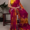 WMN 7032 Weightless Marbal Floral Printed Saree