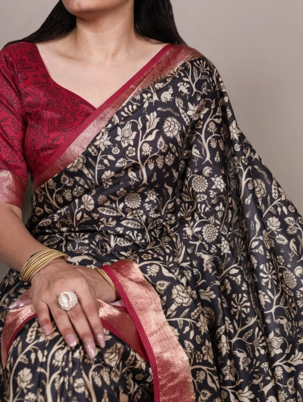 Launching WMN 7055 Tasar Silk Printed Saree With Viscose Border Wholesale 2026 2 Launching WMN 7055 Tasar Silk Printed Saree With Viscose Border Wholesale 2026