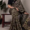 WMN 7200 Polyester Viscose Chanderi Printed Saree
