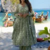 FFD Rayon Slub Printed Anarkali Readymade Dress Wholesale 1 FFD Rayon Slub Printed Anarkali Readymade Dress Wholesale