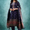 FFD Art Silk Festival Blue Color Readymade Dress Wholesale 2 FFD Art Silk Festival Blue Color Readymade Dress Wholesale