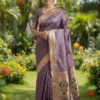 WMS Soft Sartin Zari Work Festival Saree Wholesale