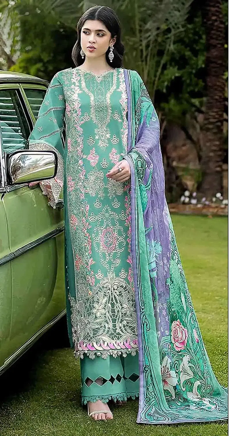 Bilqis B 277 A To D Cambric Cotton Lawn Embroidered Pakistani Salwar Kameez Wholesale