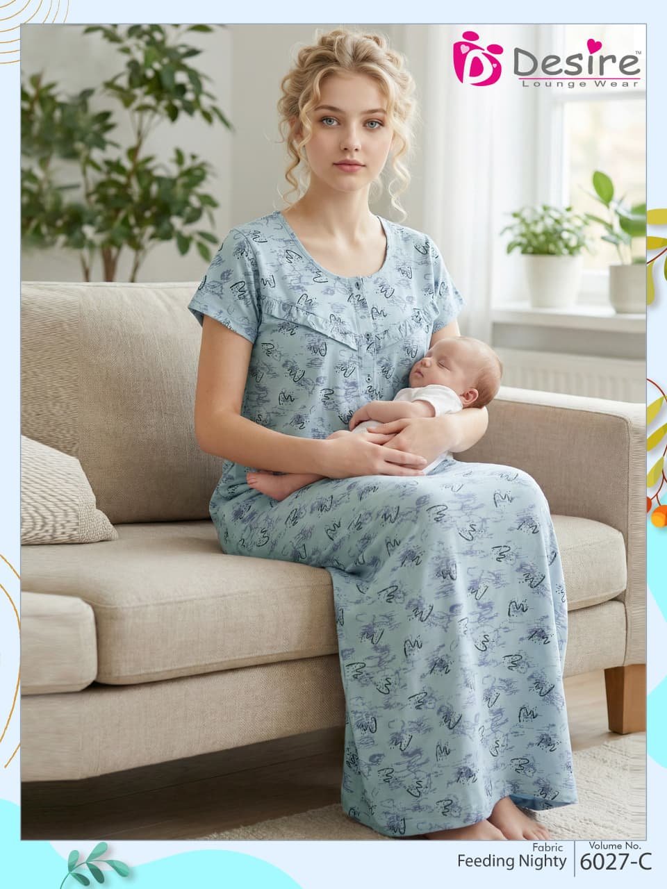 Desire Feeding Nighty Vol 6027 Cotton Printed Daily Wear Nighty Collection Wholesale 3 Launching Desire Feeding Nighty Vol 6027 Cotton Printed Daily Wear Nighty Collection Wholesale 2026