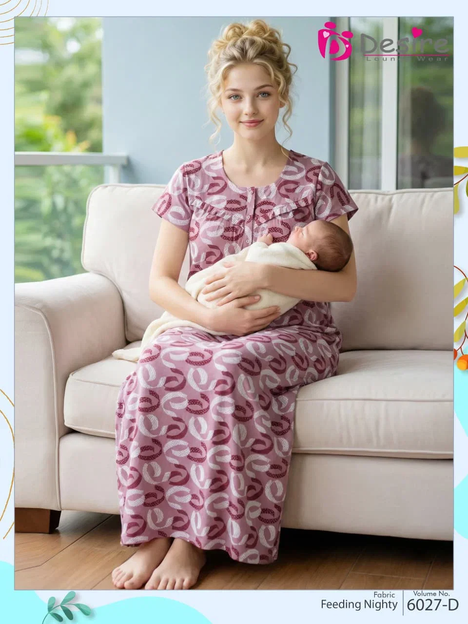 Desire Feeding Nighty Vol 6027 Cotton Printed Daily Wear Nighty Collection Wholesale 5 Launching Desire Feeding Nighty Vol 6027 Cotton Printed Daily Wear Nighty Collection Wholesale 2026
