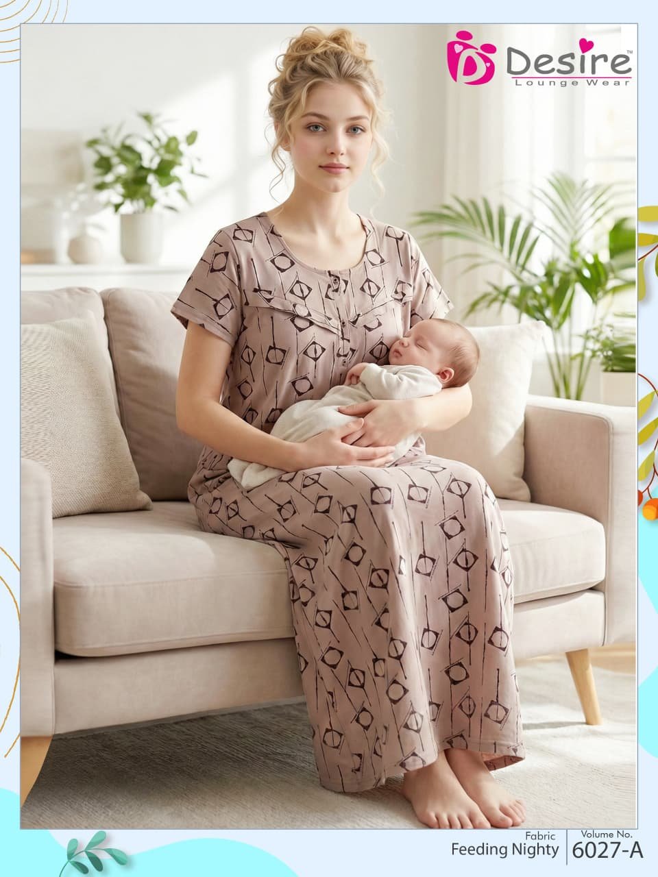 Desire Feeding Nighty Vol 6027 Cotton Printed Daily Wear Nighty Collection Wholesale 7 Launching Desire Feeding Nighty Vol 6027 Cotton Printed Daily Wear Nighty Collection Wholesale 2026