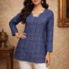Aawiya RJ 09 Heavy Muslin Digital Printed Tunic Style Top Wholesale