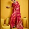 Rajtex Kanthkala Rose Satin Handloom Weaving Silk Saree Collection Wholesale