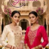 Dnp Glamour Roman Glass Top Bottom With Dupatta Wholesale