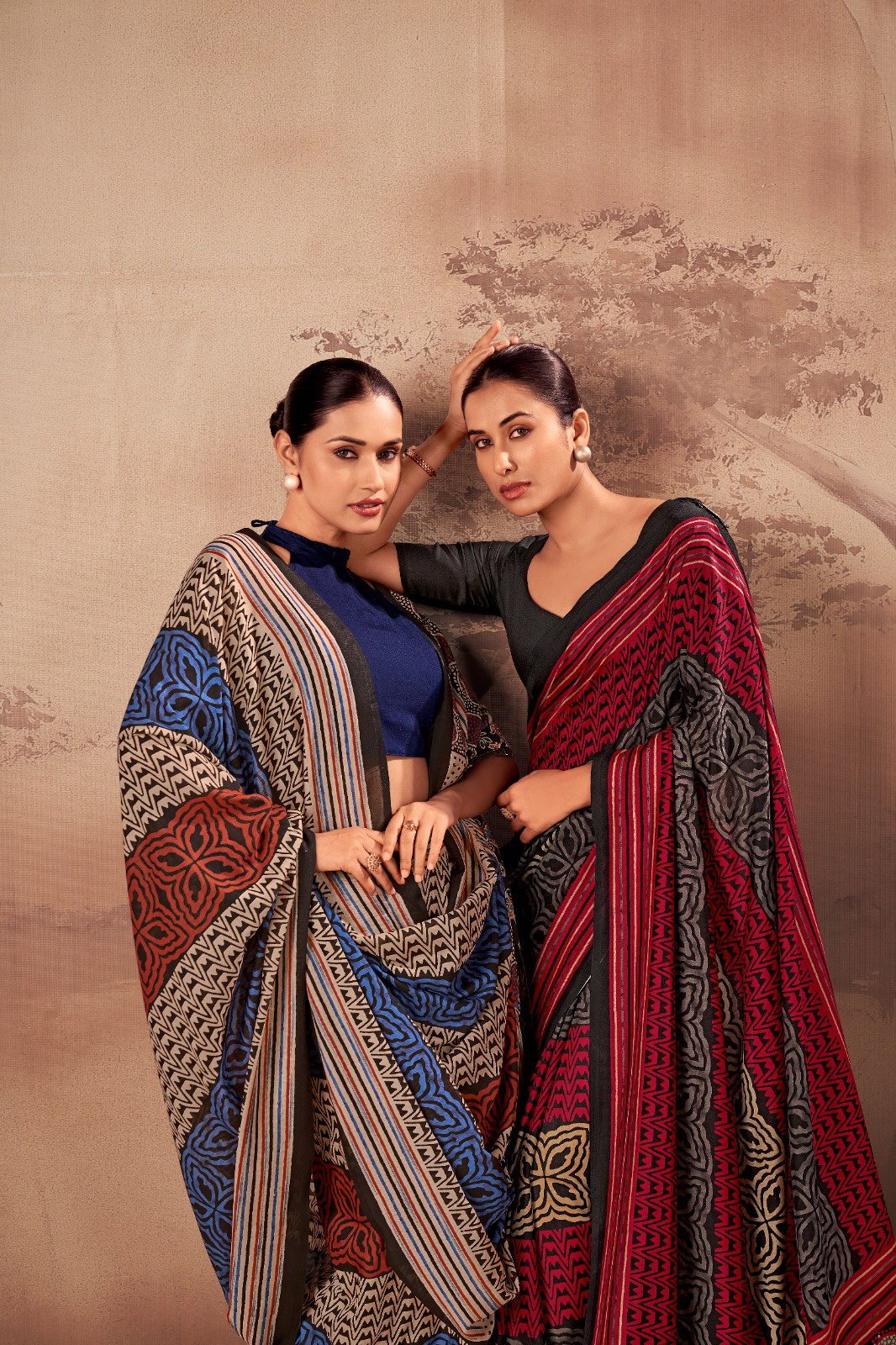 Lekha YF 7201 Poly Mal Cotton Printed Saree Collection Wholesale