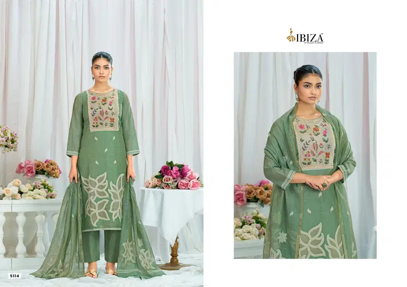 Ibiza Chilman Linen Cotton Jacquard Worked Salwar Kameez Collection Wholesale 4 Ibiza Chilman Linen Cotton Jacquard Worked Salwar Kameez Collection Wholesale