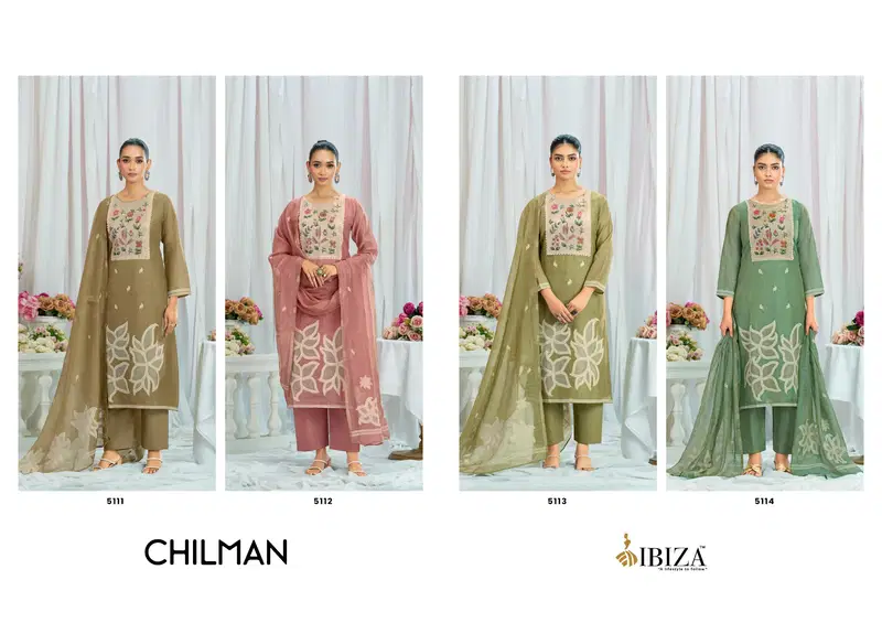 Ibiza Chilman Linen Cotton Jacquard Worked Salwar Kameez Collection Wholesale 6 Ibiza Chilman Linen Cotton Jacquard Worked Salwar Kameez Collection Wholesale