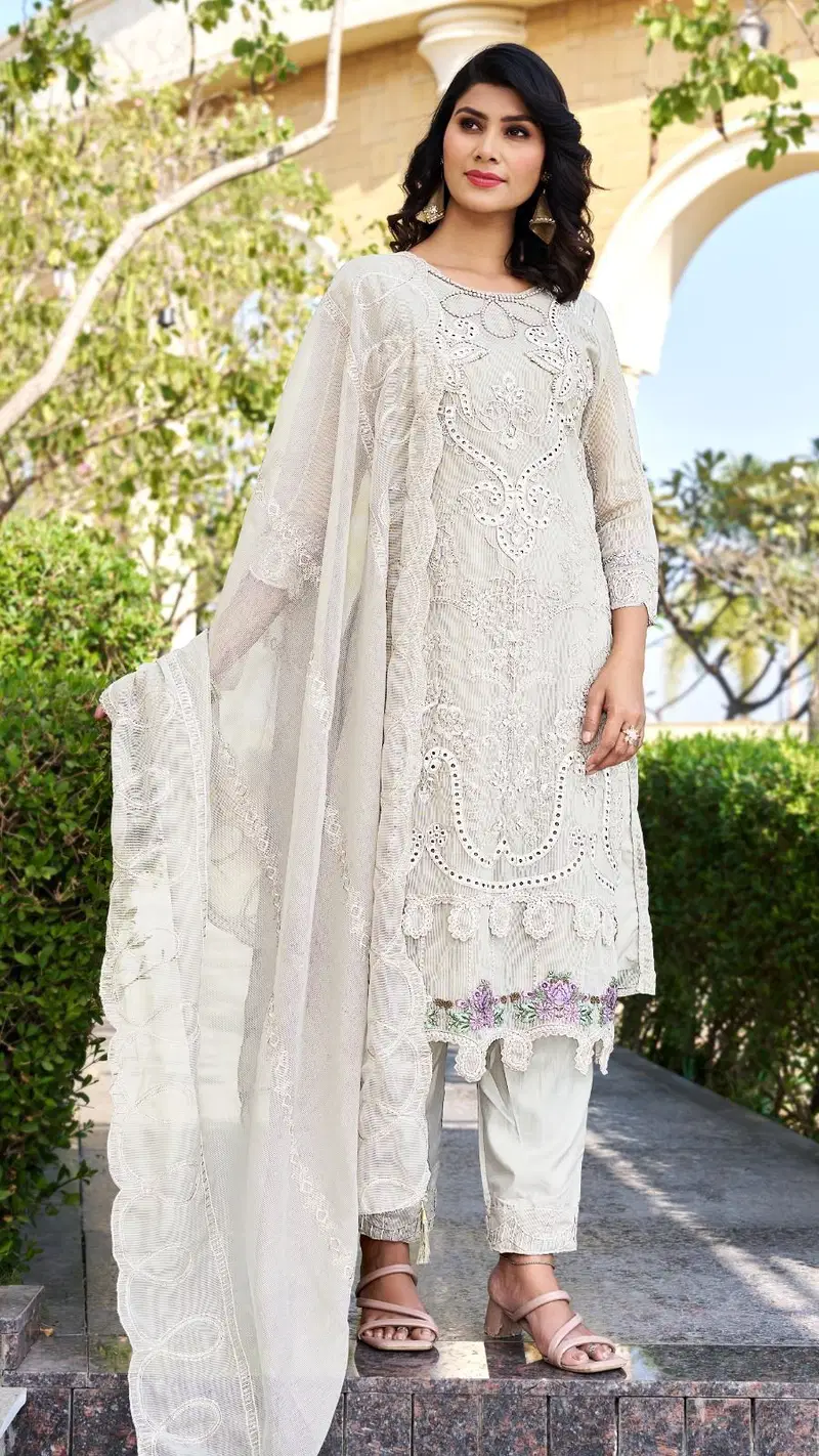 Bilqis B 245 E To I Georgette Embroidered Salwar Kameez Wholesale
