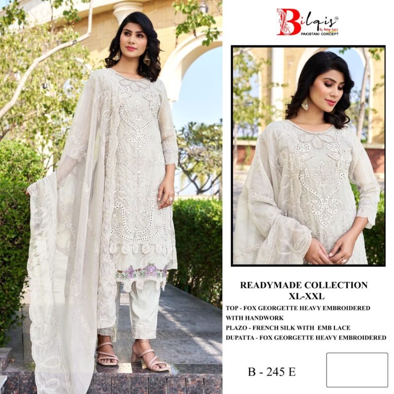Latest Bilqis B 245 E To I Georgette Embroidered Salwar Kameez Wholesale 2026