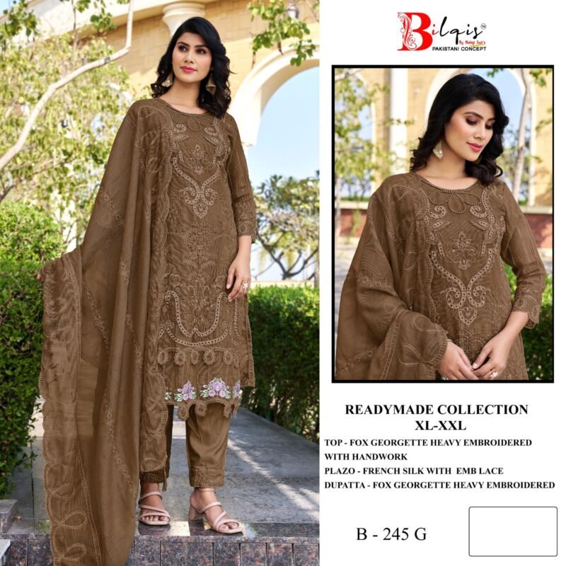 Latest Bilqis B 245 E To I Georgette Embroidered Salwar Kameez Wholesale 2026