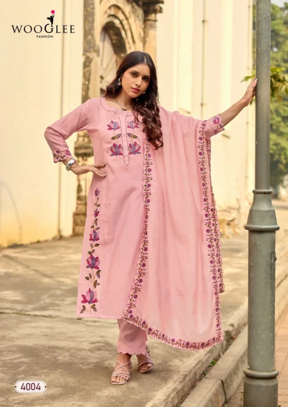 Launching Wooglee Rudrika Viscose Weaving Thread Worked Kurti With Bottom Dupatta Wholesale 2026 5 Launching Wooglee Rudrika Viscose Weaving Thread Worked Kurti With Bottom Dupatta Wholesale 2026