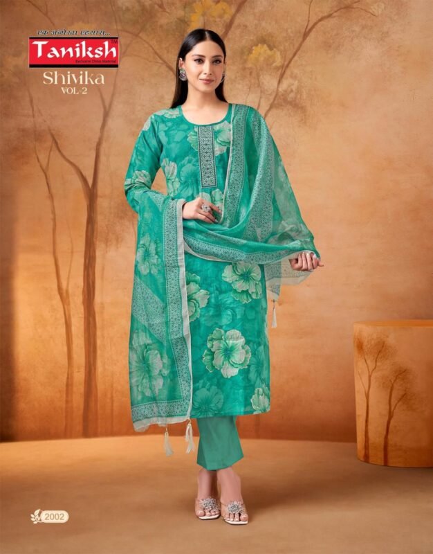 Beautiful Taniksh Shivika Vol 2 Muslin Print With Embroidery Work Top With Bottom And Dupatta Wholesale 2026 7 Beautiful Taniksh Shivika Vol 2 Muslin Print With Embroidery Work Top With Bottom And Dupatta Wholesale 2026