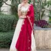 FFD Chinon Wedding White Color Wear Lehenga Choli Wholesale