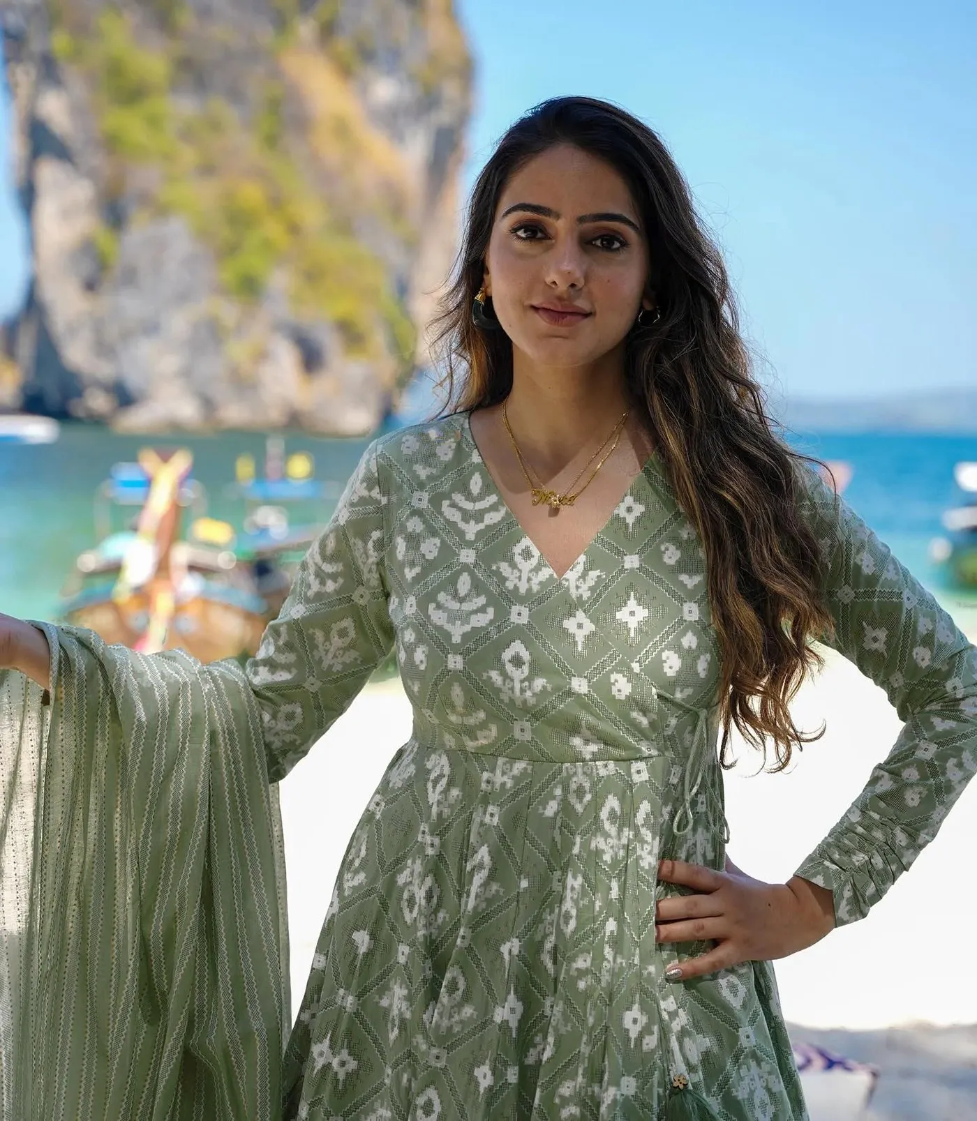 FFD Rayon Slub Printed Anarkali Readymade Dress Wholesale 4 Stylish FFD Rayon Slub Printed Anarkali Readymade Dress Wholesale 2026