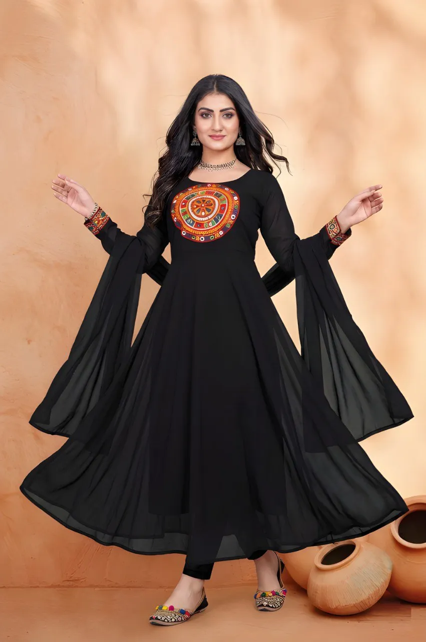 Shiv Vol 363 Georgette Embroidery Readymade Gown Wholesale