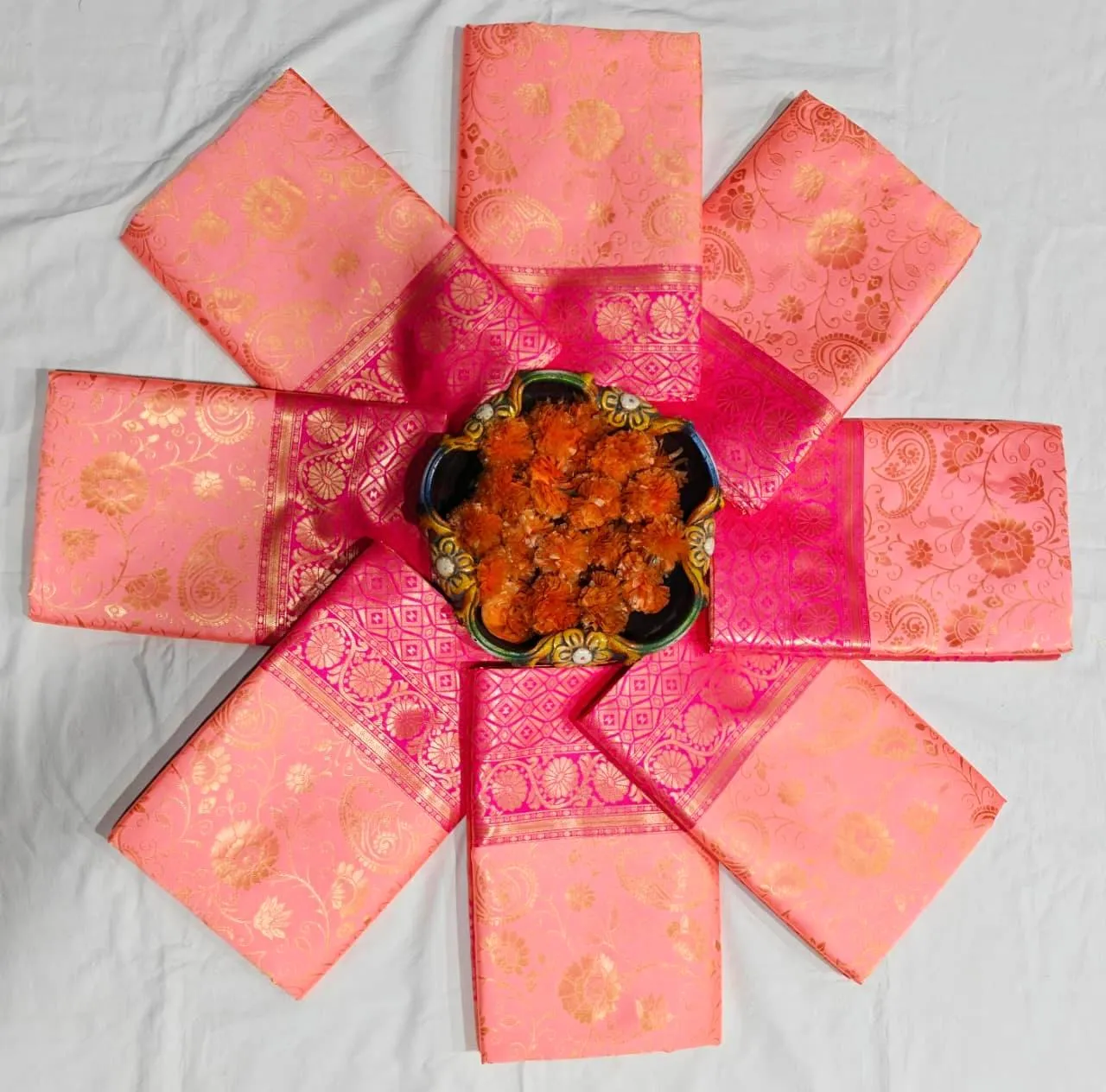 Rani 6084 Lichi Silk Cloth Party Wear Saree Wholesale 5 Rani 6084 Lichi Silk Cloth Party Wear Saree Wholesale