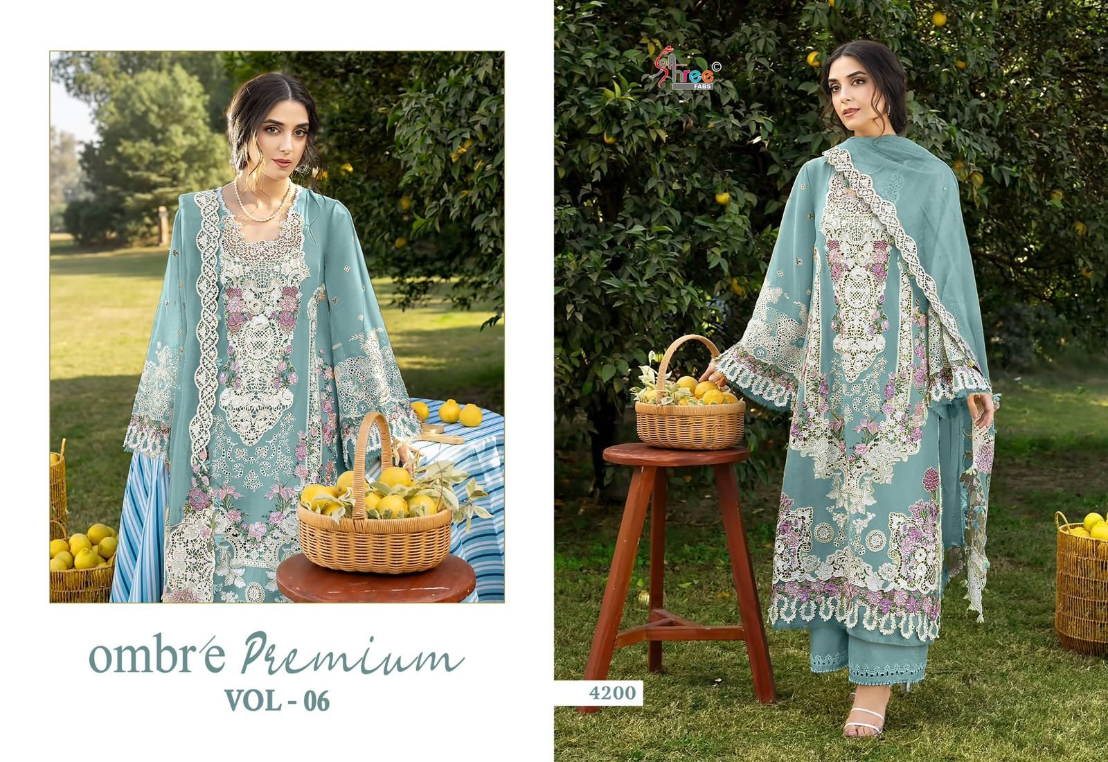 Shree Ombre 4195 To 4200 Cotton Dupatta Cotton Pakistani Suit Wholesale 9 Shree Ombre 4195 To 4200 Cotton Dupatta Cotton Pakistani Suit Wholesale