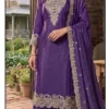 Hoor Tex 633 A To D Crunchy Embroidered Salwar Kameez Wholesale