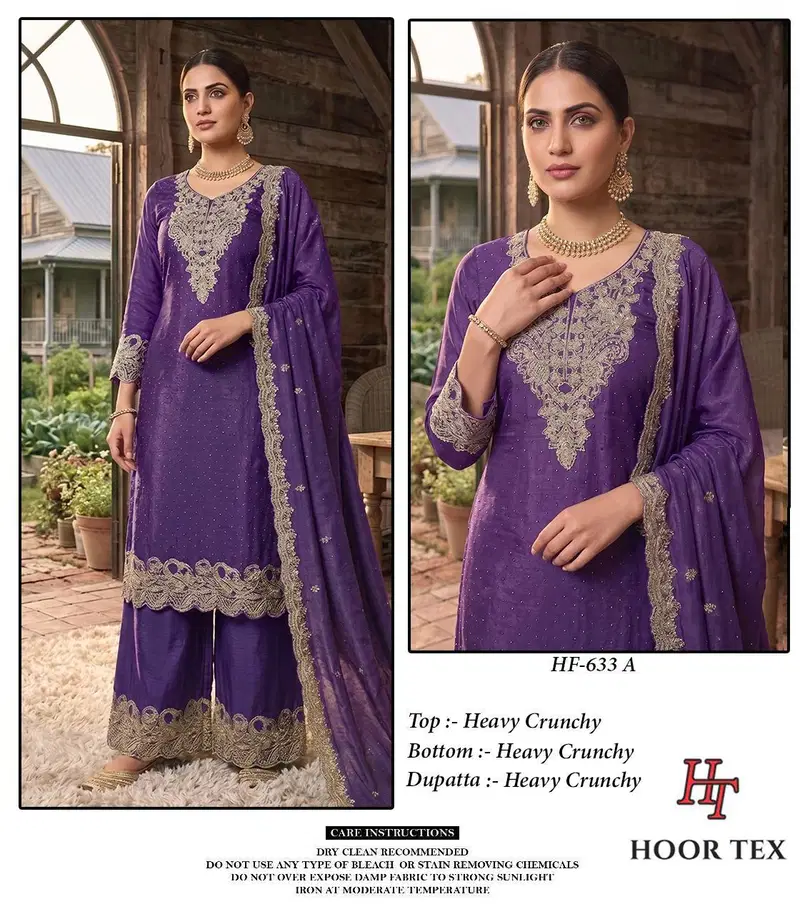 Hoor Tex 633 A To D Crunchy Embroidered Salwar Kameez Wholesale 4 Buy Hoor Tex 633 A To D Crunchy Embroidered Salwar Kameez Wholesale 2026