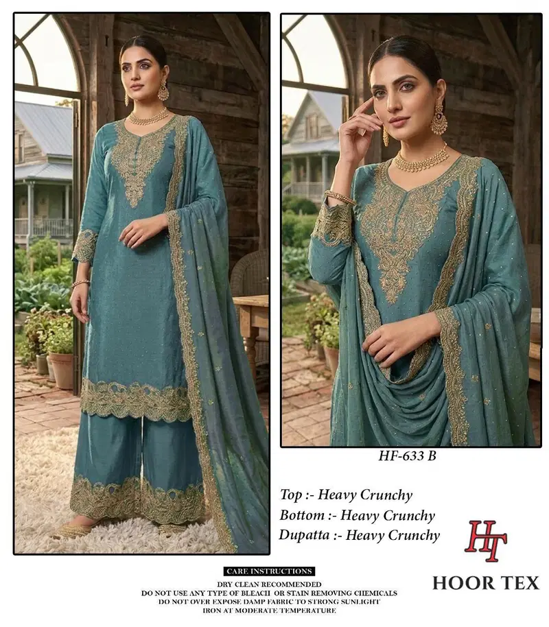 Hoor Tex 633 A To D Crunchy Embroidered Salwar Kameez Wholesale 5 Buy Hoor Tex 633 A To D Crunchy Embroidered Salwar Kameez Wholesale 2026