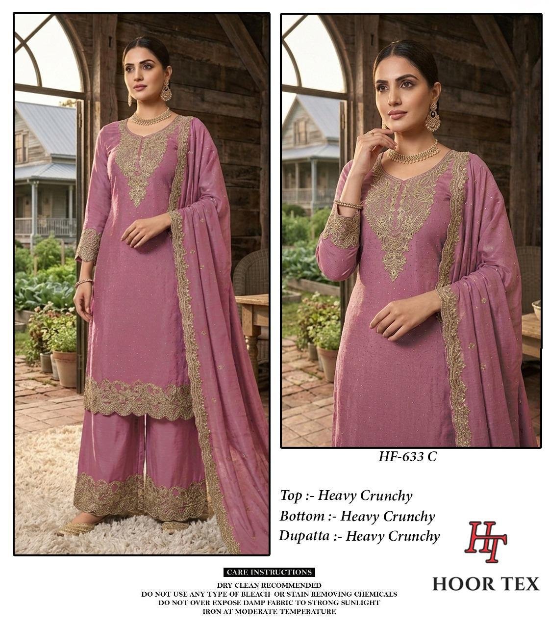 Hoor Tex 633 A To D Crunchy Embroidered Salwar Kameez Wholesale 6 Buy Hoor Tex 633 A To D Crunchy Embroidered Salwar Kameez Wholesale 2026
