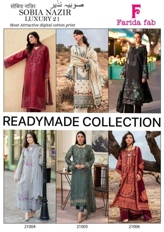 Beautiful Farida Sobia Nazir Vol 21 Readymade Karachi Kurti Pant With Dupatta Wholesale 2026 8 Beautiful Farida Sobia Nazir Vol 21 Readymade Karachi Kurti Pant With Dupatta Wholesale 2026